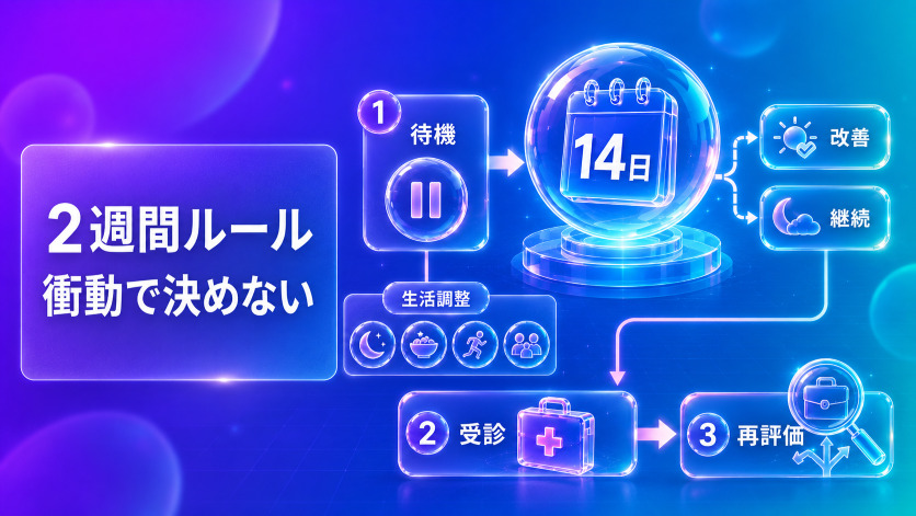 五月病で転職を衝動的に決めないための「2週間ルール」