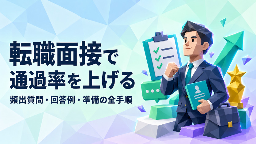 転職面接で通過率を上げる｜頻出質問・回答例・準備の全手順