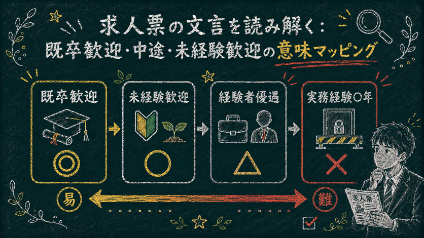 求人票の文言を読み解く:既卒歓迎・中途・未経験歓迎の意味マッピング