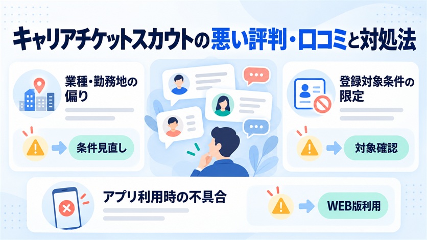 06-キャリアチケットスカウトの悪い評判・口コミ6件と対処法