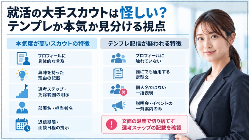 07-就活の大手スカウトは怪しい?テンプレか本気か見分ける視点