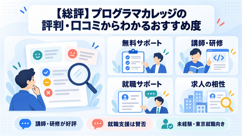 02-【総評】プログラマカレッジの評判・口コミからわかるおすすめ度