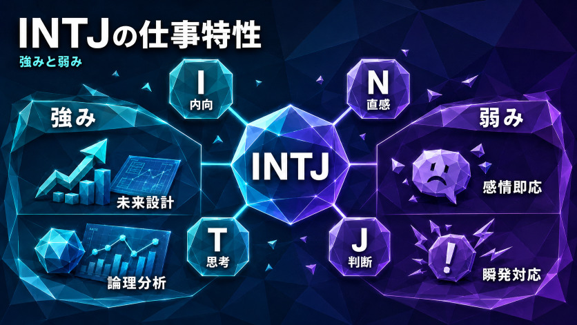 INTJの仕事における強みと弱み|職業選択に影響する性格特性