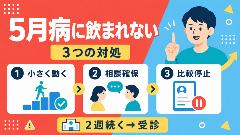 5月病・自責感に飲まれない：ゴールデンウィーク明け既卒のメンタル維持術