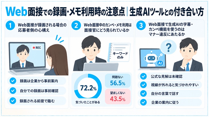 11-Web面接での録画・メモ利用時の注意点|生成AIツールとの付き合い方