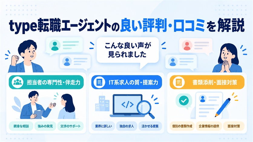 05_type転職エージェントの良い評判・口コミ10件を解説