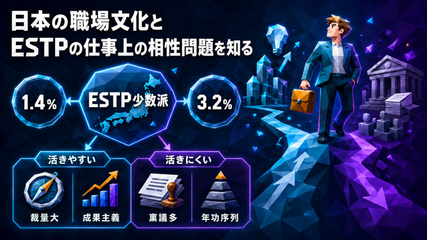 日本の職場文化とESTPの仕事上の相性問題を知る