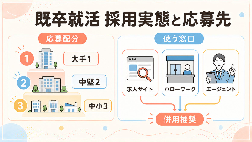 既卒就活に使える求人チャネルと企業規模別の採用実態