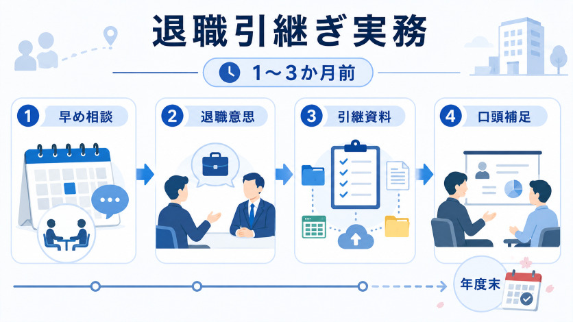 2月転職の退職の切り出し方｜年度末引き継ぎの実務チェックリスト