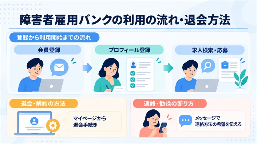 09_障害者雇用バンクの利用の流れ・退会方法