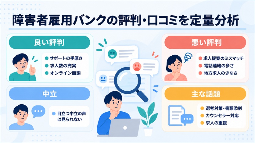 04_障害者雇用バンクの評判・口コミを定量分析【当サイト調べ11件】
