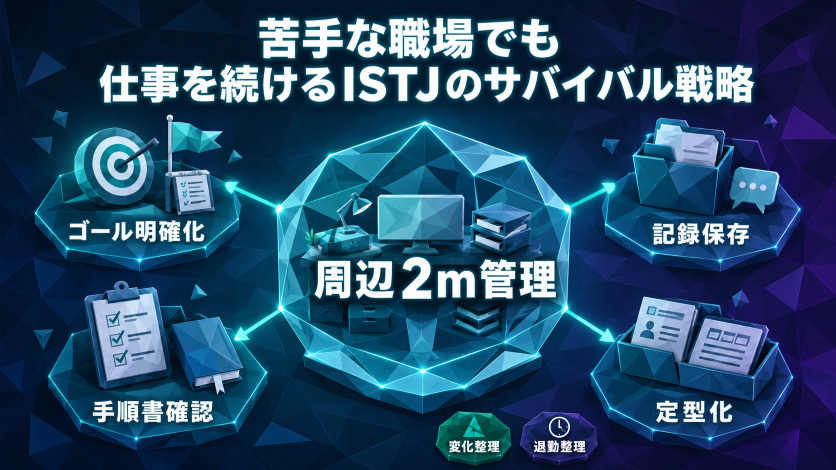 苦手な職場でも仕事を続けるISTJのサバイバル戦略