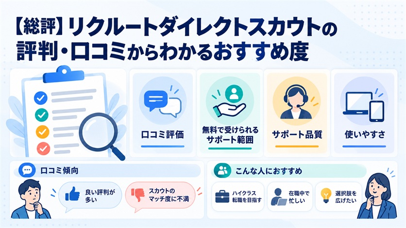 02-【総評】リクルートダイレクトスカウトの評判・口コミからわかるおすすめ度