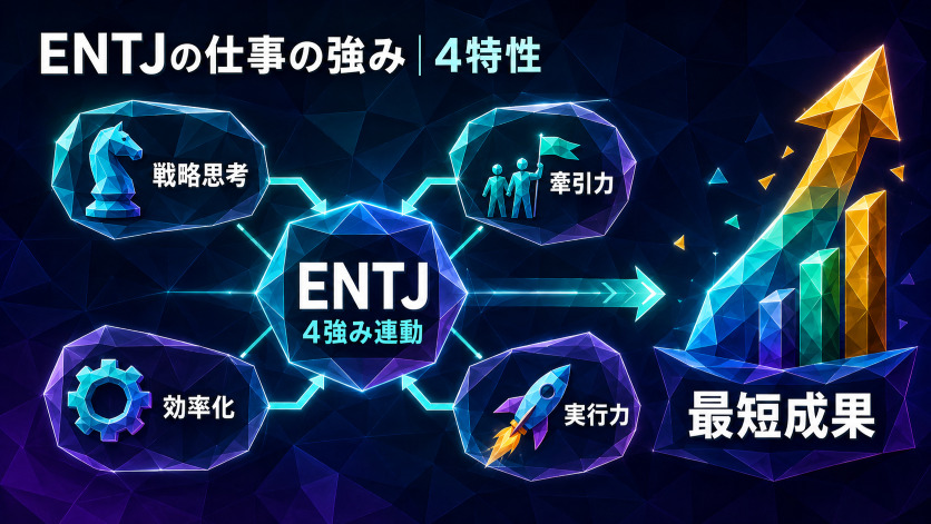 ENTJの仕事における強み|職業選択の前に知っておくべき4特性