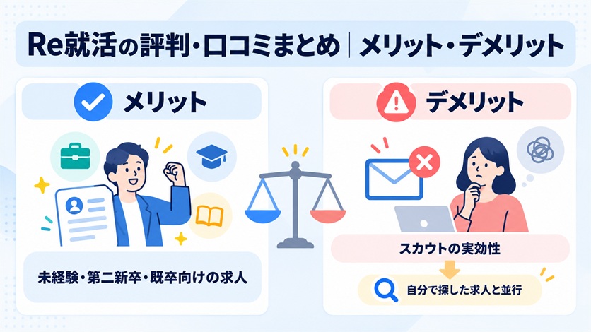 03-Re就活の評判・口コミまとめ|メリット・デメリット