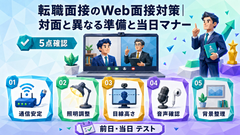 転職面接のWeb面接対策｜対面と異なる準備と当日マナー