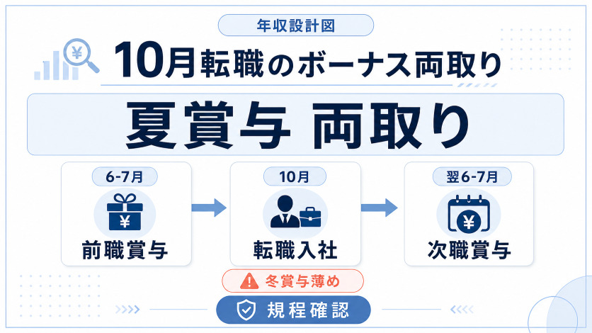 10月転職のボーナス両取り設計図|夏冬を最大化する年収カレンダー