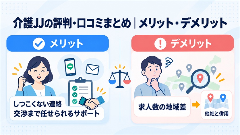 03-介護JJの評判・口コミまとめ｜メリット・デメリット