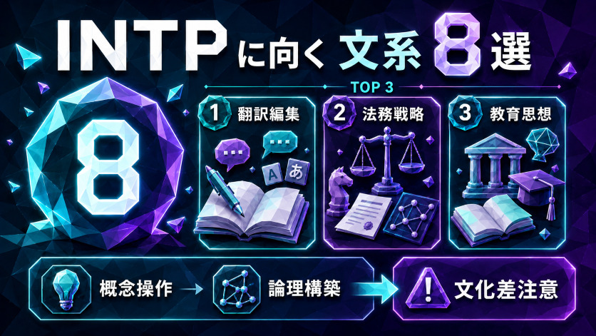 INTPに向いてる仕事・職業リスト|文系・人文系8選
