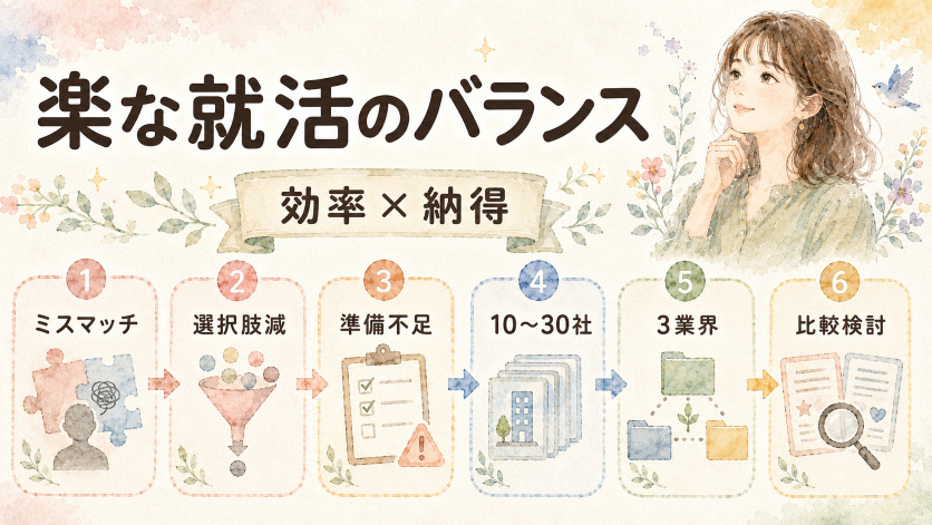 楽な就活を求めすぎるリスクとバランスの取り方