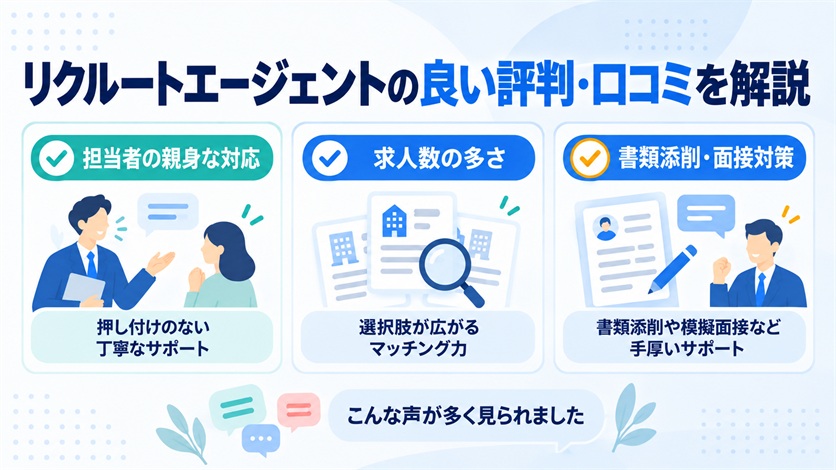 05-リクルートエージェントの良い評判・口コミ12件を解説