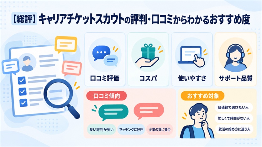 02-【総評】キャリアチケットスカウトの評判・口コミからわかるおすすめ度