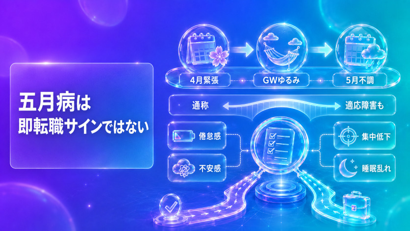 五月病とは何か——転職を考える前に知っておきたい医学的な位置づけ
