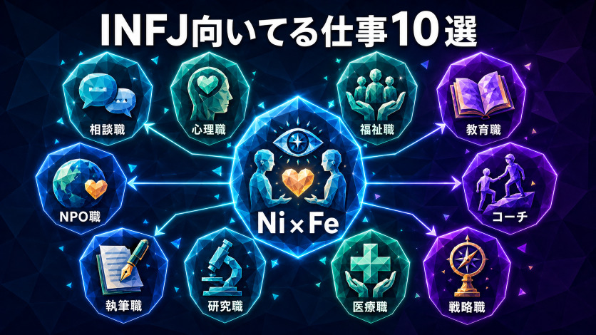 INFJに向いてる仕事10選｜認知機能Ni・Feで読み解く適職の根拠