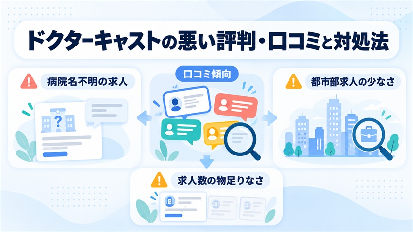 06-ドクターキャストの悪い評判・口コミ3件と対処法