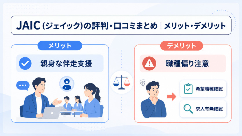 JAIC(ジェイック)の評判・口コミまとめ｜メリット・デメリット