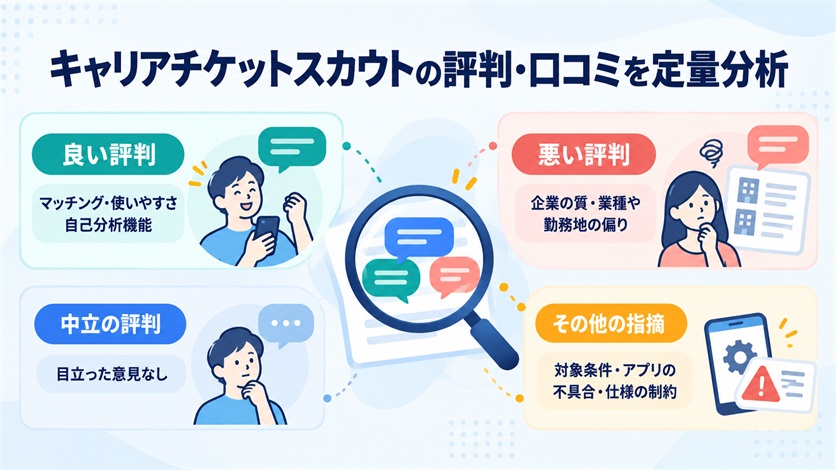 04-キャリアチケットスカウトの評判・口コミを定量分析【当サイト調べ22件】