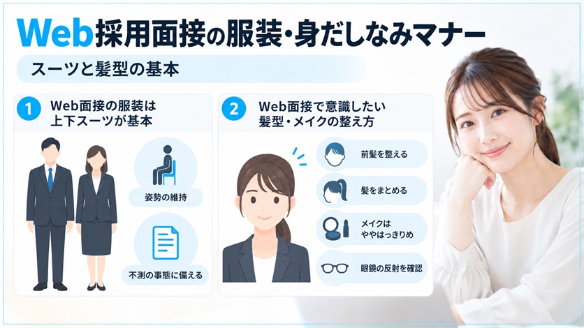 05-Web採用面接の服装・身だしなみマナー|スーツと髪型の基本