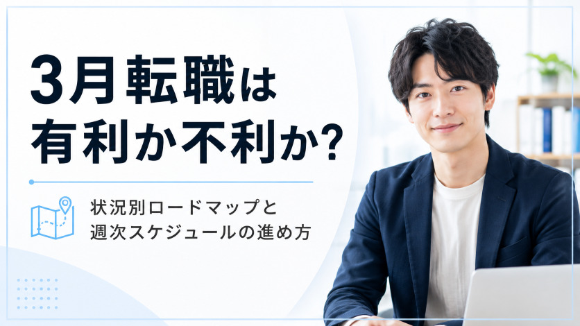 3月転職は有利か不利か状況別ロードマップと週次スケジュールの進め方