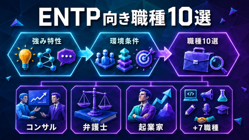 ENTPに向いている仕事・職業一覧|活躍できる職種10選と理由