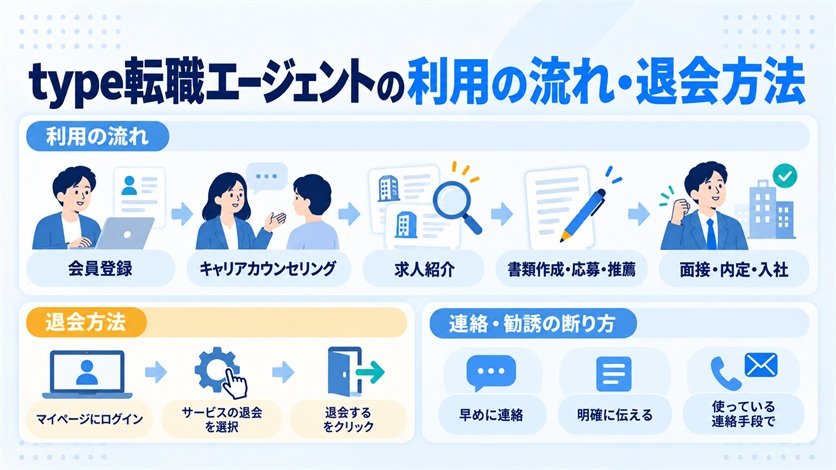 09_type転職エージェントの利用の流れ・退会方法