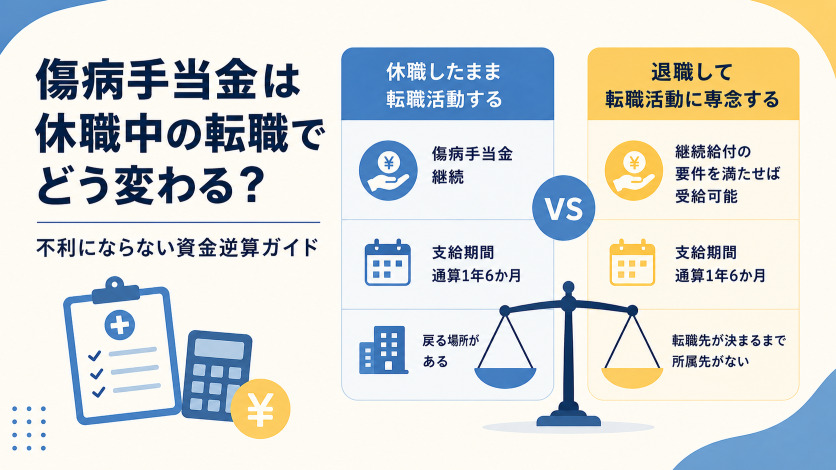 傷病手当金は休職中の転職でどう変わる？不利にならない資金逆算ガイド