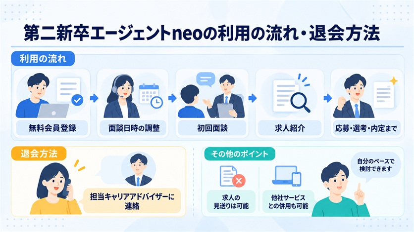 10_第二新卒エージェントneoの利用の流れ・退会方法