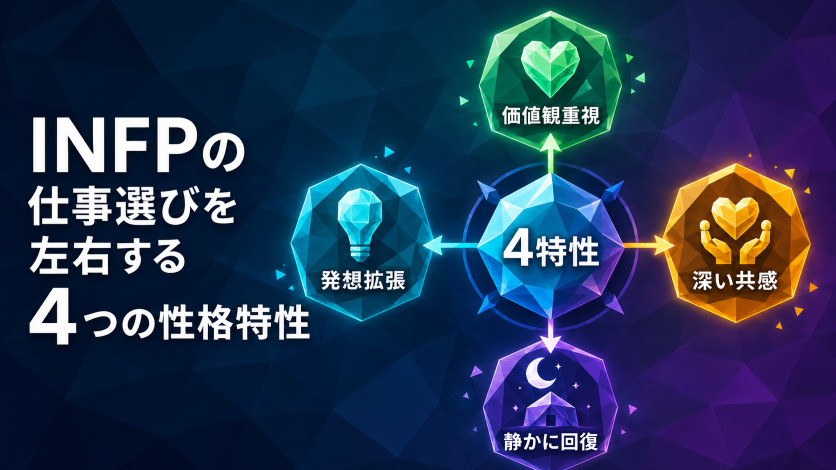 INFPの仕事選びを左右する4つの性格特性