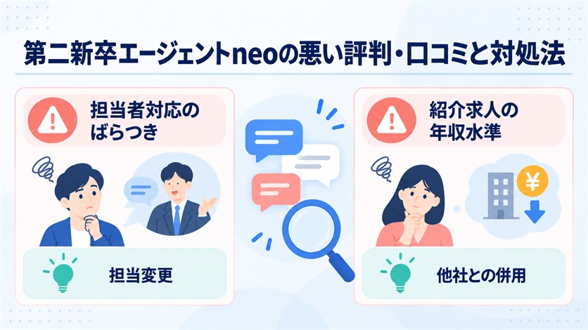06_第二新卒エージェントneoの悪い評判・口コミ2件と対処法