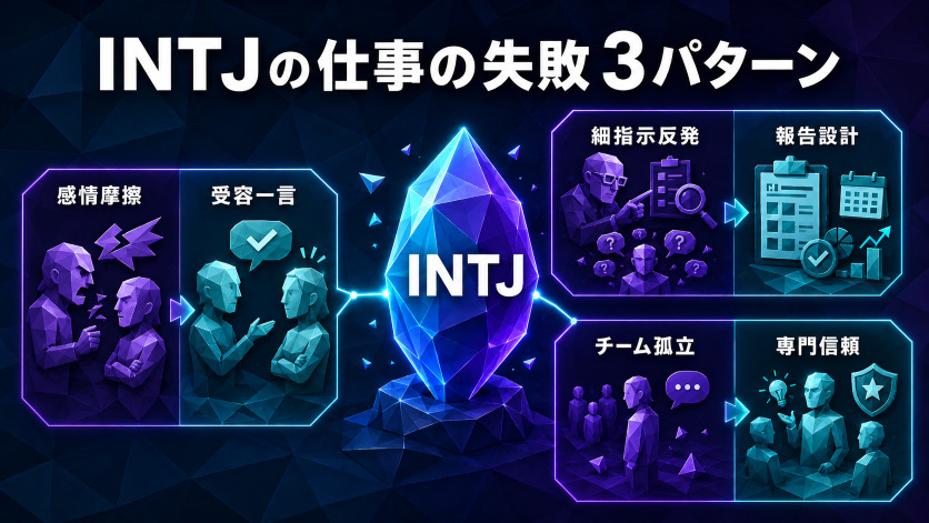 INTJが職場で陥りやすい仕事の失敗パターンと対処法