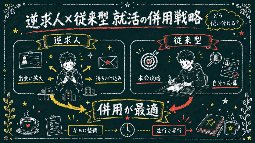 逆求人と従来型就活の併用戦略:どのタイミングでどう活用するか