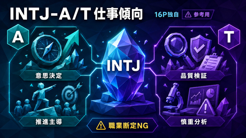 INTJ-AとINTJ-Tで異なる仕事の強み|16Personalities独自指標による傾向チェック