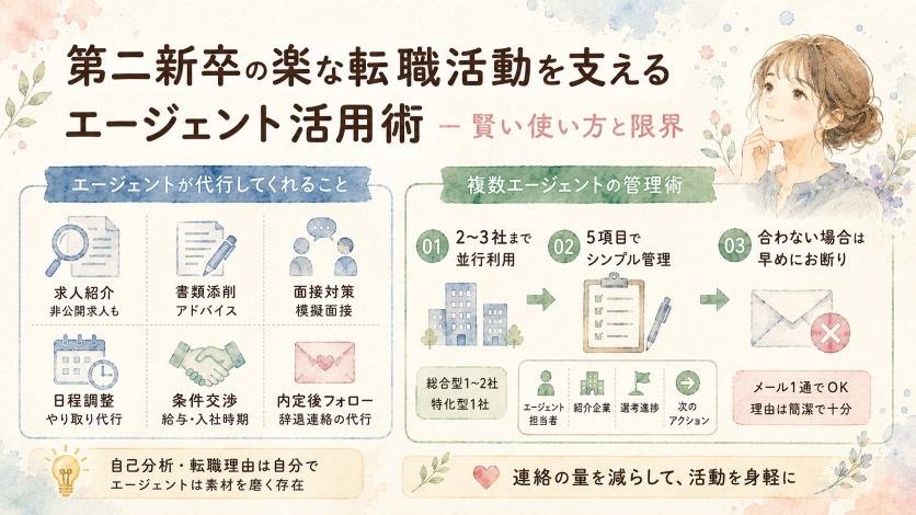 第二新卒の楽な転職活動を支えるエージェント活用術—賢い使い方と限界