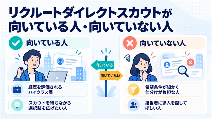 08-リクルートダイレクトスカウトが向いている人・向いていない人