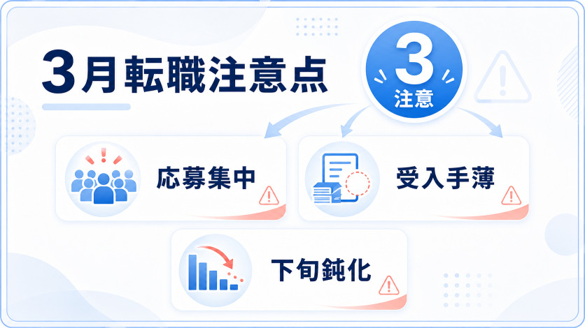 3月の転職で注意したい3つのデメリット