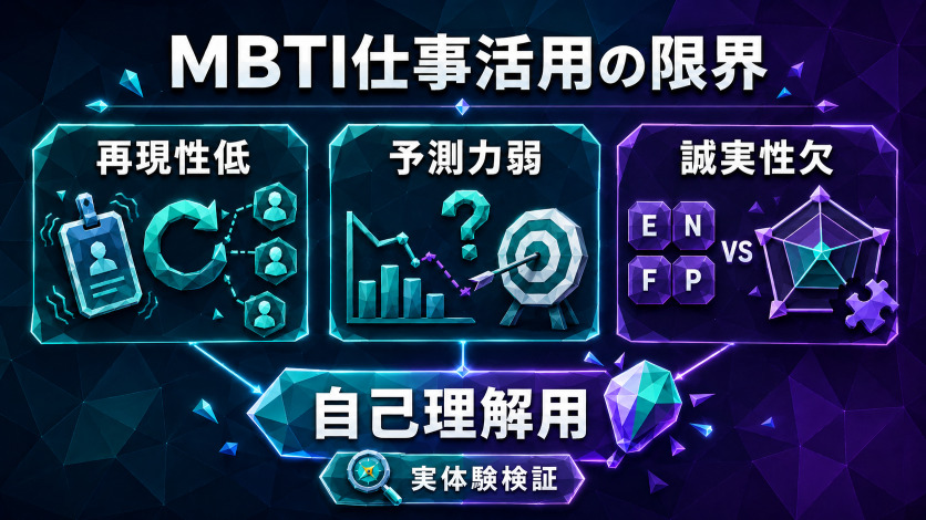MBTIのENFP診断を仕事に活かす際の注意点と限界