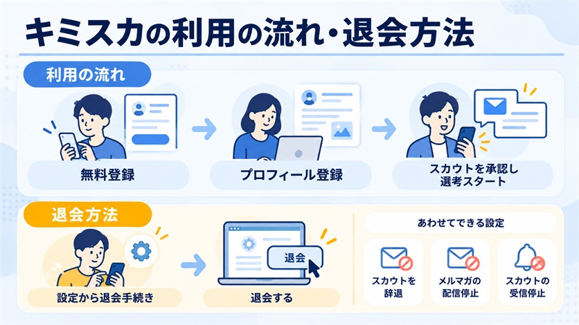 09-キミスカの利用の流れ・退会方法