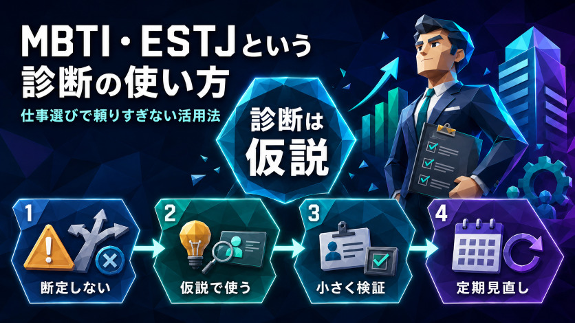 MBTI・ESTJという診断の使い方｜仕事選びで頼りすぎない活用法