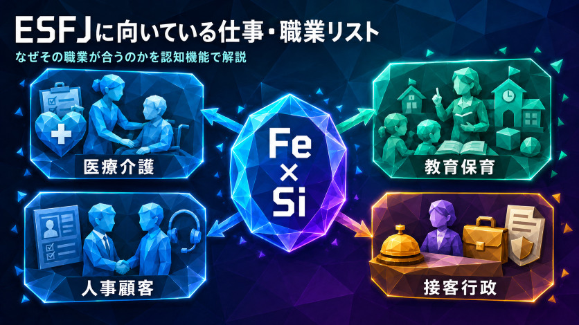 ESFJに向いている仕事・職業リスト｜なぜその職業が合うのかを認知機能で解説