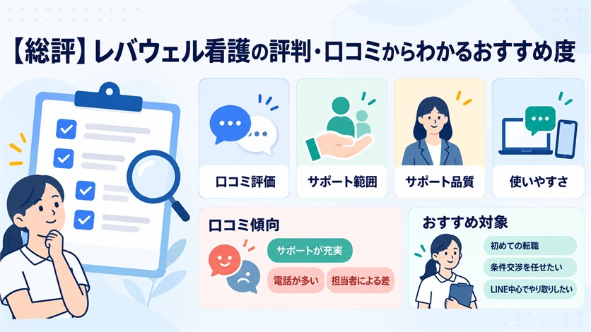 02-【総評】レバウェル看護の評判・口コミからわかるおすすめ度